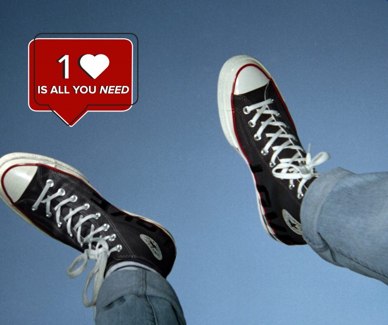 Miluj sám sebe, miluj Converse Love Fearlessly