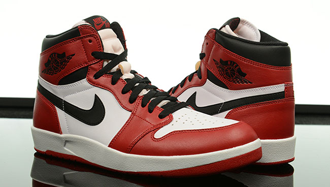 A close-up view of the first Air Jordan 