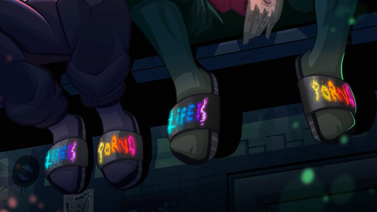 Rozzáři noc v pantoflích z nové spolupráce Life is Porno XXX Footshop