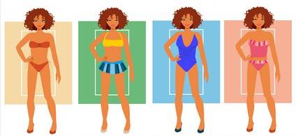 rectangle figure swimsuit