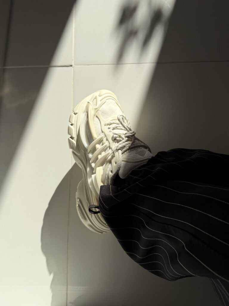 adidas Adistar Jellyfish Chalk White on feet