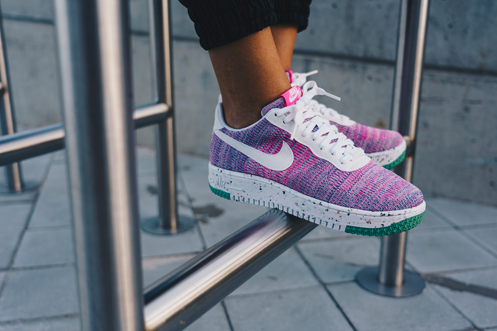 nike air force 1 flyknit pink