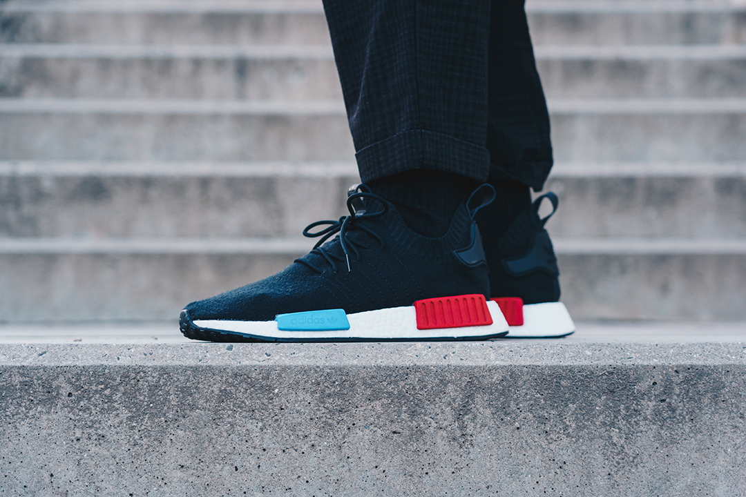 Adidas NMD_R1 Shoes - Black/Red - 8