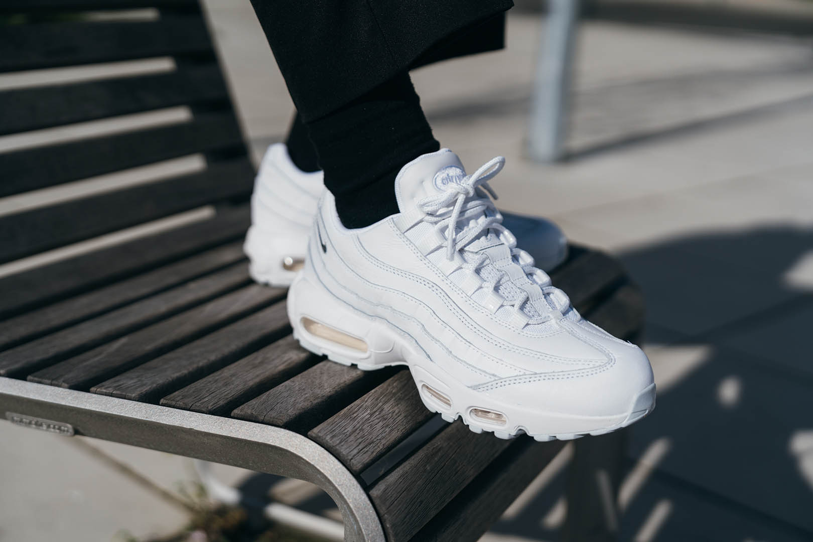 Men's shoes Nike Air Max 95 White/ Metallic Silver-Summit White