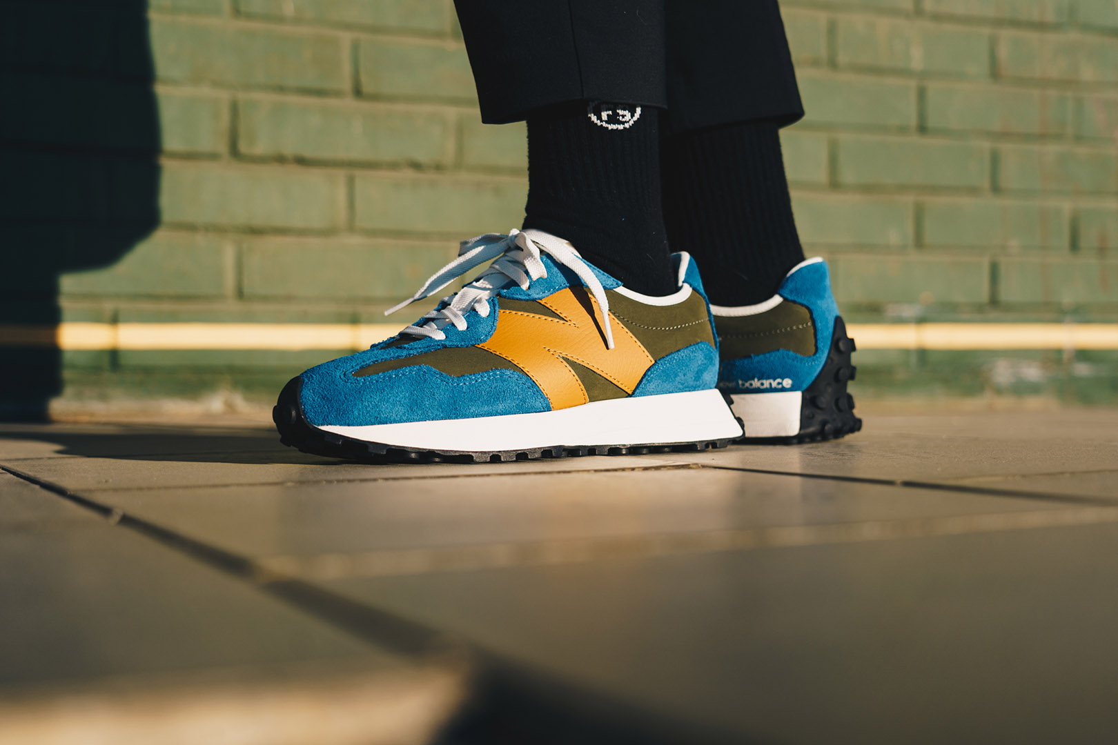 Men's shoes New Balance 327 Workwear With Teal Blue | Footshop